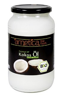 1000ml Olio di cocco extra vergine arnetica, 1L, biologico, puro, nativo, spremuto a freddo, alta qualità, non processato, vegano
