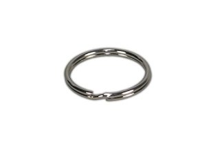 100 anelli per portachiave 25mm in acciaio zincato temperato produzione tedesca