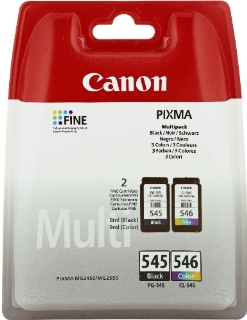 Canon PG-545/CL-546 Cartuccia d'Inchiostro, Multipacco, Nero+Colore
