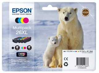 Epson Cartucce Multipack, 26XL, 4 Colori, NCMG