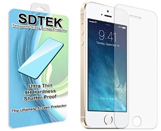 SDTEK iPhone 5 / 5s / SE / 5c Vetro Temperato Pellicola Protettiva Protezione Protettore Glass Screen Protector