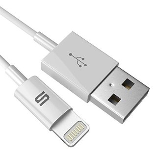 Syncwire [Certificato Apple MFi] Cavo Lightning a USB - 6.5ft / 2m - Garanzia a Vita serie - per Apple iPhone SE 6 6 Plus 6S 6S Plus 5S 5C 5, iPad Air 2 Mini 3, iPod Touch Nano - Bianco