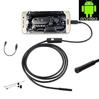 JZHY 3.5m / 11.67ft lungo smartphone Android controllo dell'endoscopio USB Camera, 5,5 mm diametro 6 LED HD 720P IP67 impermeabilizzano periscopio del serpente