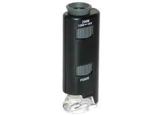 Carson MicroMax - Microscopio LED 60x - 100x, batterie incluse