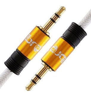 IBRA® Cavo Audio Jack 3.5mm - Stereo Maschio a Stereo Maschio - 1,5 m / arancione