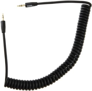 AmazonBasics Cavo audio stereo a spirale da 3,5 mm (Lunghezza massima 2 m)