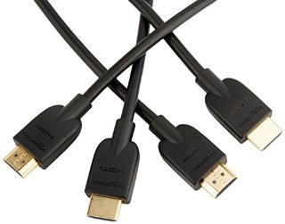 AmazonBasics - Cavo HDMI ad alta velocità, supporta Ethernet, 3D, video 4K e ARC, 0,9 m - Pacco da 2 (standard più recente)