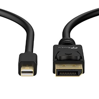 Mini DP su DP Cavo, Rankie® Placcato Oro Mini DisplayPort su DisplayPort Cavo 4K Risoluzione Pronto 6ft