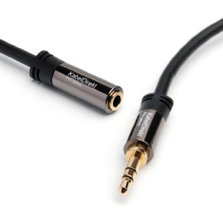 KabelDirekt Cavo di Prolunga per Ingressi Stereo Jack da 3.5 mm a Presa da 3.5 mm, Pro Series, 5 m