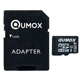 QUMOX 32GB MICRO SD MEMORY CARD CLASS 10 UHS-I 32 GB HighSpeed Write Speed 15MB/S read speed upto 70MB/S