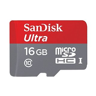 Scheda di Memoria SanDisk Ultra Imaging MicroSDHC da 16 GB, con Adattatore SD, fino a 80 MB/sec, UHS-I Classe 10