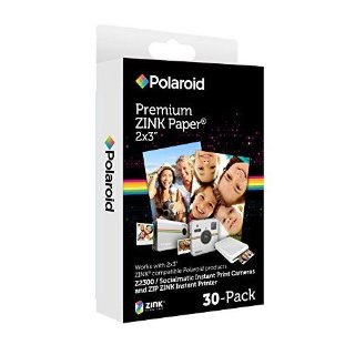 Polaroid 2x3 pollici Premium ZINK Carta fotografica (30 fogli) - Compatibile con Polaroid Snap, Z2300, SocialMatic Instant Camera e Zip Instant Printer