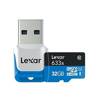 Lexar Scheda di Memoria MicroSDHC 633x, UHS-I Classe 10, 32 GB, Nero/Blu, LSDMI32GBB1EU633R