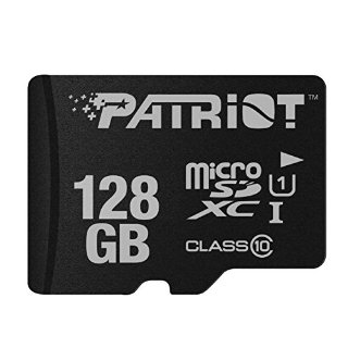 Scheda di Memoria Patriot LX Series MicroSDXC da 128GB, fino a 70 MB/sec, Classe 10, UHS-I
