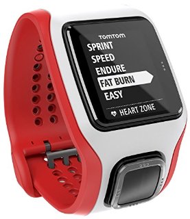 TomTom Runner Cardio Orologio GPS con Cardiofrequenzimetro Integrato, per Corsa Outdoor e Indoor, Rosso/Bianco