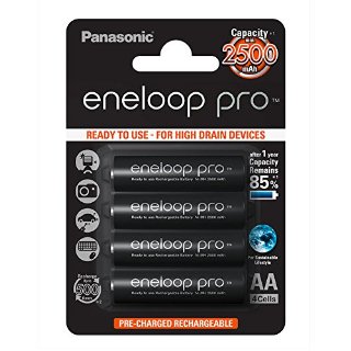 Panasonic Eneloop Pro Batteria Ricaricabile, AA, Confezione da 4 Pezzi