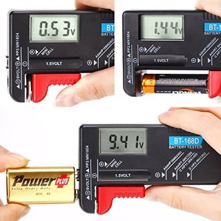 Hapurs DK013-Tester per Volt batteria per batterie AA, AAA, C, D, 9 V 1,5 V BT-168D batterie Pila a bottone, HPDLL10