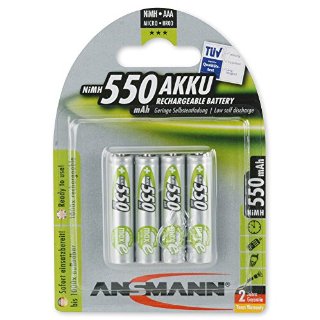 Recensioni dei clienti per ANSMANN maxE AAA 550mAh bassa auto-scarica di pre-carica della batteria della batteria di alimentazione (4-pack) | tripparia.it