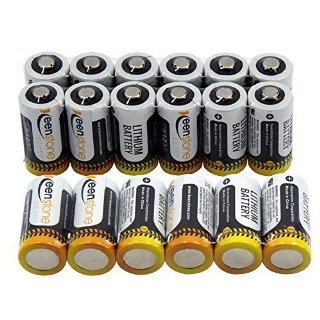 Keenstone® CR123A batterie al litio 123 A, 3 V, DL123, EL123, VL123A (confezione da 18)