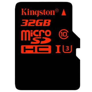 Kingston SDCA3/32GB Scheda MicroSDHC/SDXC UHS-I U3 90R/80W (SDCA3) con Adattatore SD