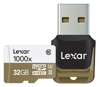 Lexar Professional MicroSDHC, 32GB, UHS-II, velocità 1000x, Classe 10, U3, con adattatore USB