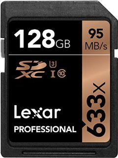 Lexar Professional Scheda di Memoria 633x SDXC, 128 GB, LSD128GCBUE633