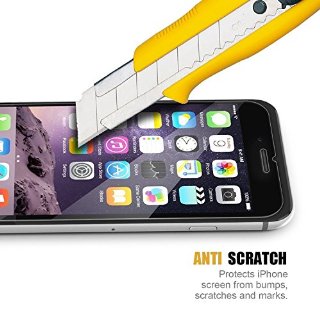 Aukey Pellicola Protettiva per iPhone 6 / 6s Protettore Vetro Temperato Protezione Ultra Resistente con Spessore di 0,26 mm 4.7''