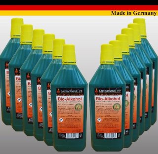 12 litri di High-Performance Bio-Etanolo / Con la tutela dei minori e riempimento ugelli ad ogni bottiglia