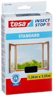 Tesa 55672-00021-03 Zanzariera per Finestra, Qualità Standard, Antracite