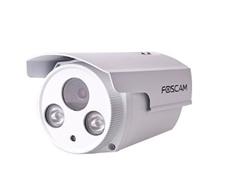 Foscam FI9903P Telecamera, HD 2.0 MP, H.264, 1080P Full HD, 70°, Esterno, Visore Notturna, Rilevatore Movimenti, Alerte Mail/FTP, Compatibile iPhone e Android