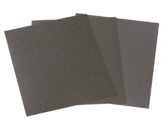 Wolfcraft 3119000 - 16 fogli di carta abrasiva per levigatura a secco e a umido, Grain 280/400/600/1000, 230 x 280 mm