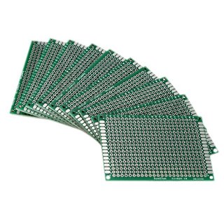 Recensioni dei clienti per SODIAL (R) della carta 10pcs prototipi di stampe doppio lato 5x7cm circuito di binario nastro PCB | tripparia.it