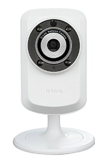 D-Link DCS-932L Videocamera di Sorveglianza Cloud, Wireless N, Visore Notturno, Rilevatore di Movimenti e Suoni, Notifiche Push per iPhone/iPad/Smartphone, Bianco