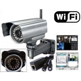 IP Camera Telecamera Wireless x Esterno WIFI Videosorveglianza Notturna IPCAM 11