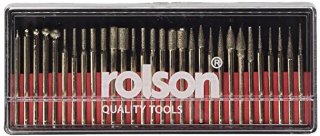 Rolson 24680 - Set di punte di diamante per fresa, 30 pezzi