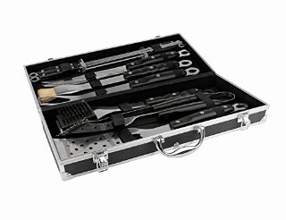 Leopold Vienna LV01077 - Set di utensili per barbecue, 10 pezzi