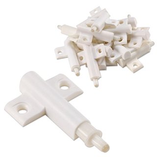 Pixnor 15pcs plastica cucina armadio cassetto ammortizzatori buffer Molle chiudiporta (bianco)