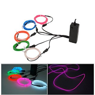 Recensioni dei clienti per Xcellent globale Set di 5 neon El Filo, filo lucido elettroluminescente Strobe Flashing + 3 modalità con sensore sonoro e Potere dalle batterie Festival Festival Burning Man mascherata, decorazione della barra esterna ed interna - verde, blu, bianco, arancione, rosa LD096 | tripparia.it