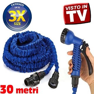 Recensioni dei clienti per Tubo da giardino, elastici, fino a 3 volte la lunghezza del treno 30 M valvole, colore: blu / verde | tripparia.it