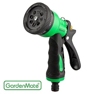 GardenMate® Doccetta Attacco Tubo da Giardino con 8 diversi tipi di getto