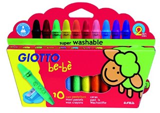 Giotto Bebè  466800 - Superpastelloni a Cera Astuccio 10 Colori