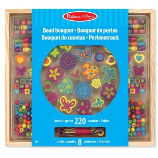 Melissa and Doug Kit creativi in legno Set di perle - Deluxe