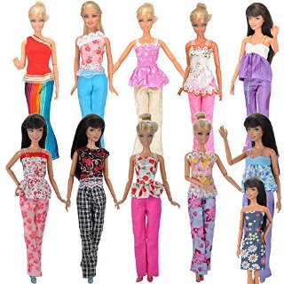 Recensioni dei clienti per E-TING 5 Set Doll Clothes Outfit 5 Top 5 pantaloni pantaloni per Barbie Doll Style a caso | tripparia.it