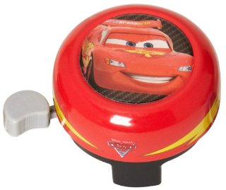 Disney Cars, Campanello per bicicletta Klingel Fahrradglocke , Rosso (rot)