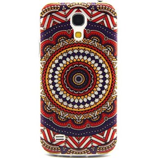 Samsung Galaxy S4 Mini Custodia Cover Case,Galaxy S4 Mini Custodia TPU Silicone,URFEDA Neo Vintage Belle Soft Morbida Ultra Slim Chiaro Trasparente Clear Gel TPU Silicone Protettivo Caso Bumper Shell per Samsung Galaxy S4 Mini(i9190)