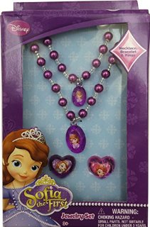 Disney Sofia 115038 - Set Gioielli: Collanina, Braccialetto e 2 Anelli 12X4X18 cm