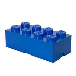 Lego Storage - Contenitore a cubo Lego 8, colore: Blu