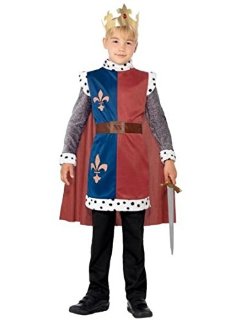 Re Artù - Childrens Costume - Medium - 143 centimetri - Età 7-9