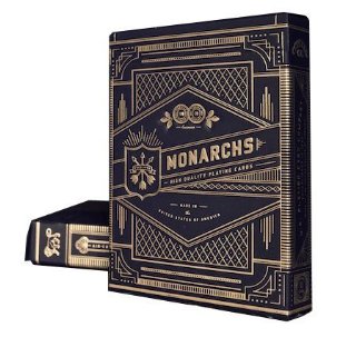 Theory11 Monarch Playing Cards (Black, 3.5 x 2.5-Inch) & Bicycle Carte da gioco