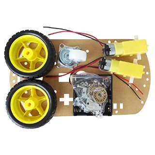 SODIAL (R) Battery Box WST motore intelligente robot auto telaio Kit velocitš€ dell'encoder